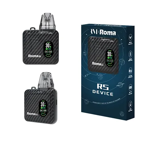 ROMA RS PRO 注油款主機 1200mAh|5-30W 可調功率|0.96 吋 TFT 螢幕|適用 OXVA XLIM SQ PRO 煙彈