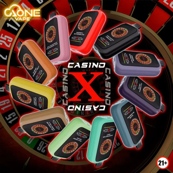 AONE VAPE CasinoX 16000口 一次性電子煙|650mAh電池・雙模式輸出・RGB螢幕