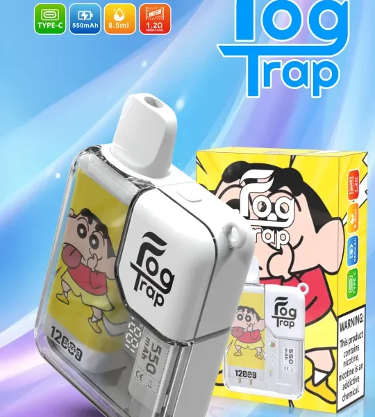 Fog Trap 拉布布×蠟筆小新 12000口拋棄式電子煙 LCD顯示 Type-C充電