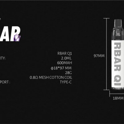 FITPOD RBAR Q1 注油主機|筆型輕巧設計・Type-C快充・可多次注油使用