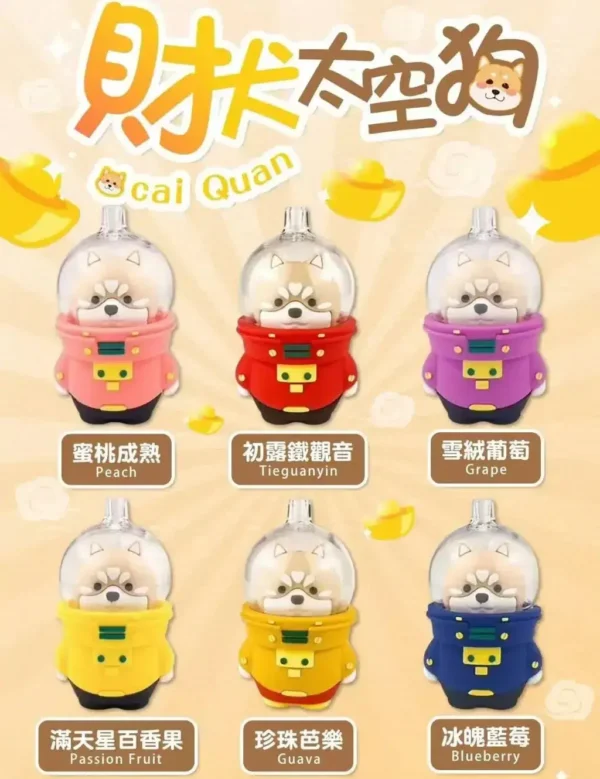 財犬 太空狗 8000口 一次性電子煙|12ML 可充電拋棄式 Type-C|台灣現貨